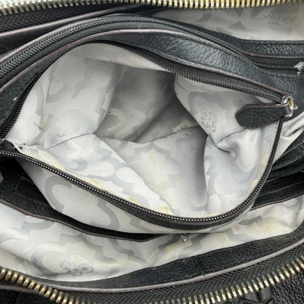 Born Leather Hobo‎ Bag Womens Large Black Tassel Whipstitch Shoulder Bag